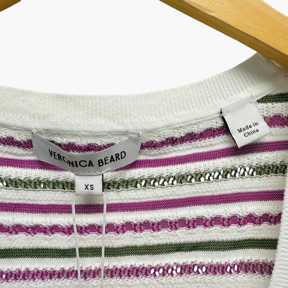 Veronica Beard Varia Striped Knit‎ Cardigan and Nabella Tank Set Size XS - Picture 12 of 16